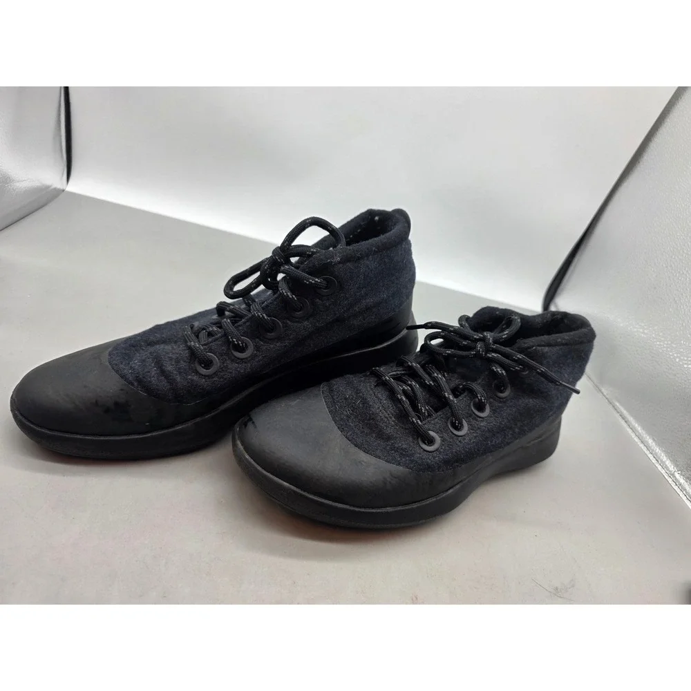 Allbirds Wool Runner-up Mizzle Mens Black Charcoal Mid‎ Top Sneakers WRUMM11